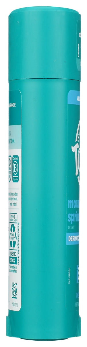 TOMS OF MAINE: Mountain Spring Deodorant Stick, 3.25 oz