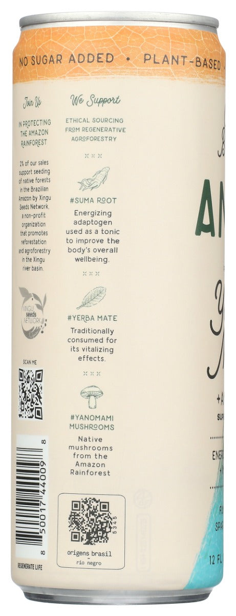 AMAZ: Yerba Mate Orange Mint Functional Drink, 12 fo