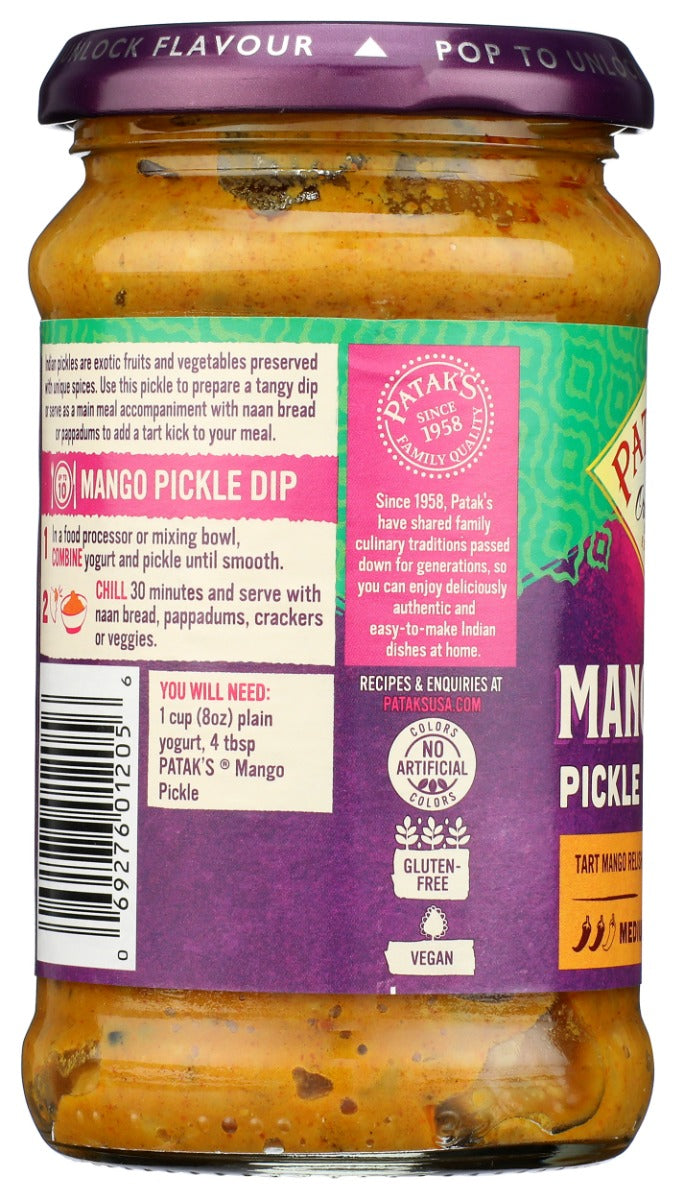 PATAKS: Mango Pickle, 10 oz