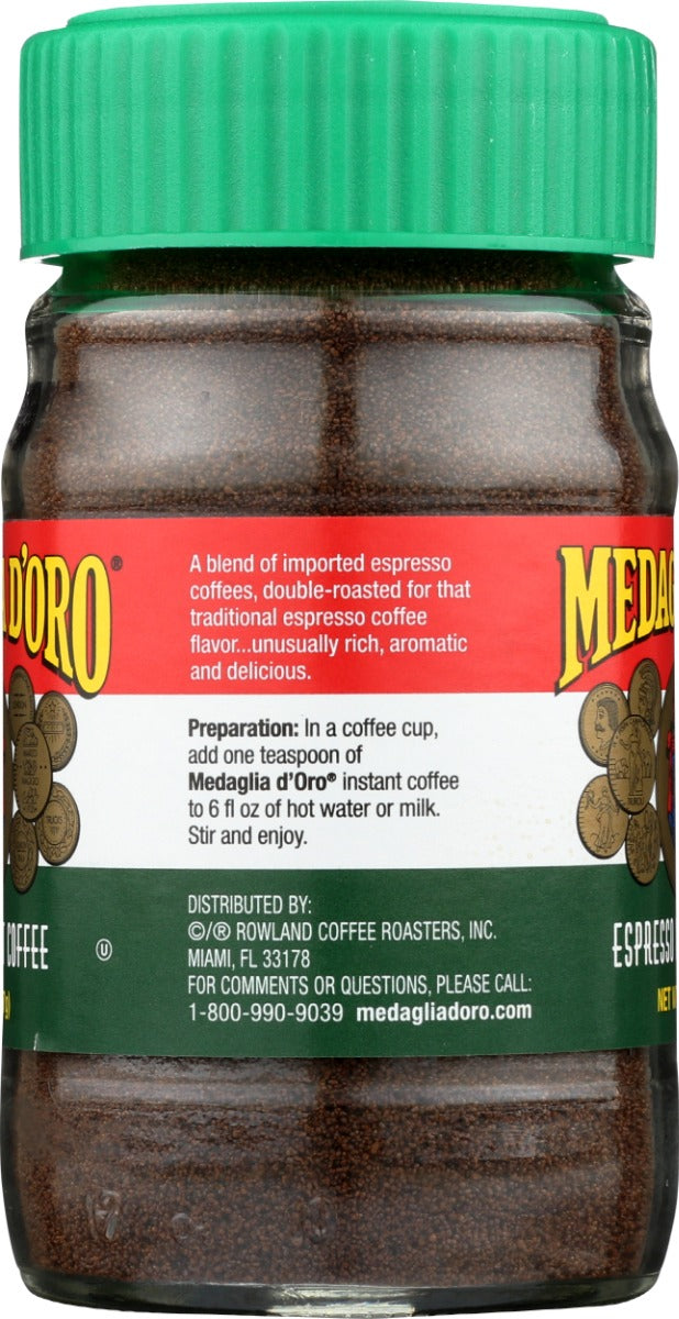 MEDAGLIA D ORO: Instant Espresso Coffee, 2 oz