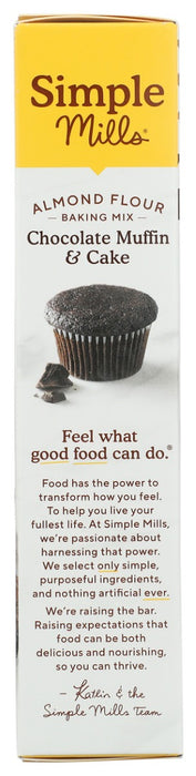 SIMPLE MILLS: Chocolate Muffin and Cake Mix, 11.2 oz