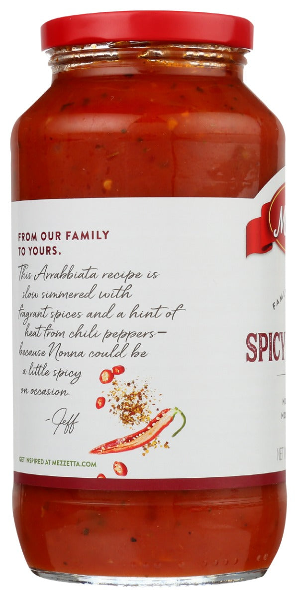 MEZZETTA: Family Recipes Spicy Marinara Sauce, 25 oz