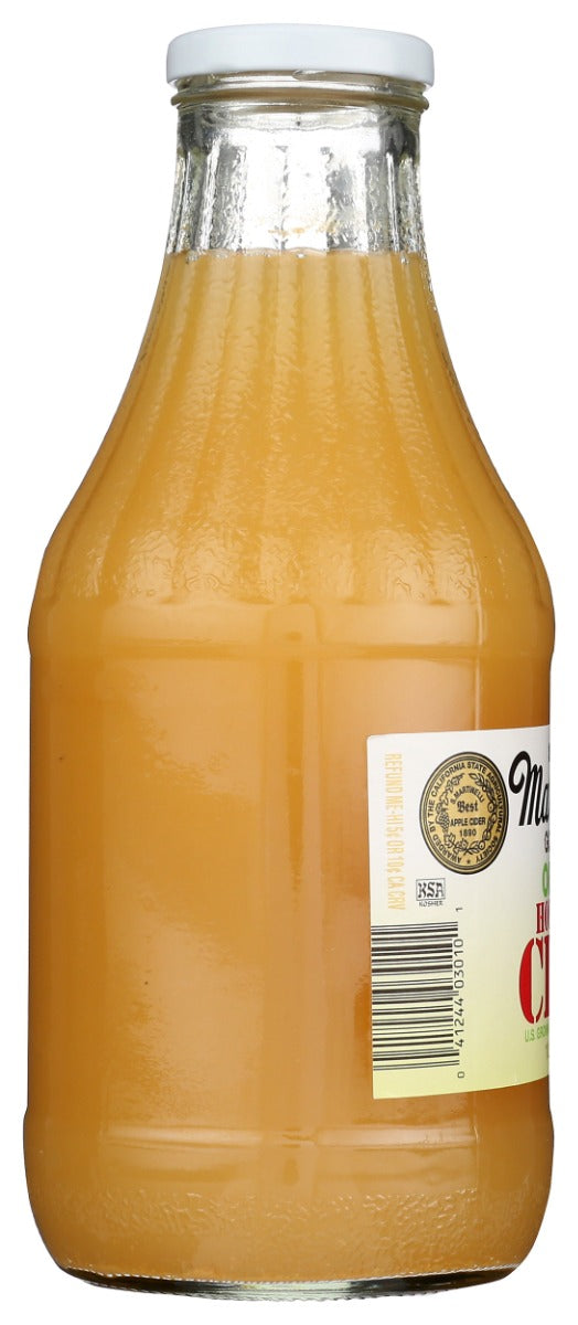 MARTINELLI: Organic Unfiltered Honeycrisp Apple Cider, 33.8 fo