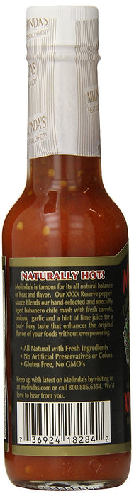 MELINDAS: Sauce Hot Xxxxtra Reserve, 5 oz
