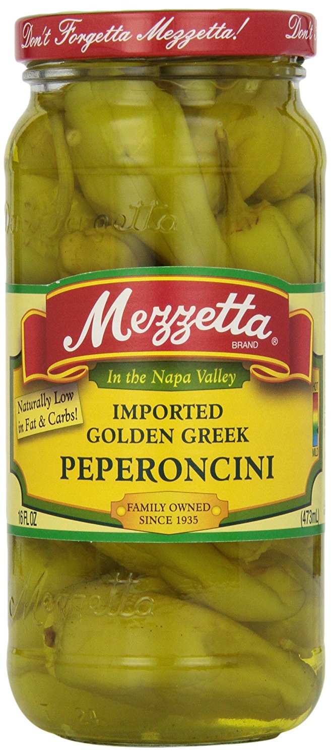MEZZETTA: Golden Greek Peperoncini, 16 oz