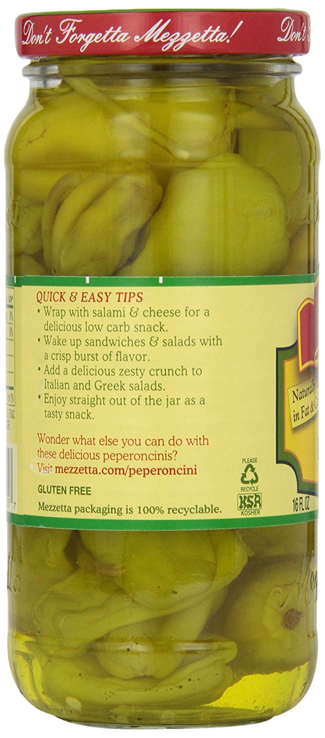 MEZZETTA: Golden Greek Peperoncini, 16 oz