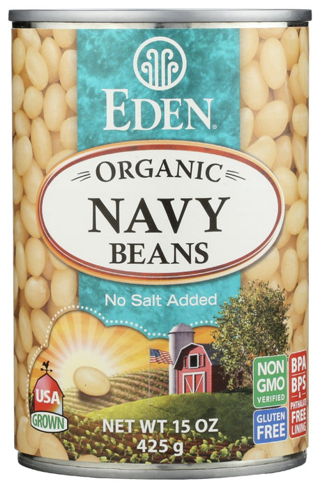 EDEN FOODS: Navy Beans Organic, 15 oz