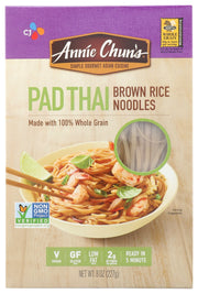 Our special Brown Rice Pad Thai Noodles are made with 100% whole grain. Ideal for making authentic Pad Thai, Thailand's popular national dish, they're just as fabulous in Asian stir-fries, savory noodle soups and chilled salads. Enjoy.