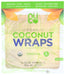 It's just 3 simple organic ingredients: coconut meat, coconut water, and unrefined virgin coconut oil. The Wrap is pliable/foldable and can be used in many applications and recipes!  Available in 4 unique flavors! 