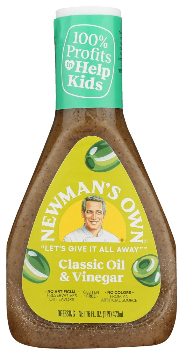 Inspired by the O.G. of vinaigrettes, Newman's Own Classic Oil &amp; Vinegar marries the acidic and oil in a tried-and-true blend that gives the subtle hint your greens are looking for. This great tasting dressing is also gluten free with no artificial preservatives, flavors, or colors from an artificial source.