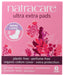 Natural and absorbent pads for heavy periods or overnight, with an extra cushion layer and wings to secure the pad in place.
Ultra extra long pads come individually wrapped so are easily carried around when you are out and about.