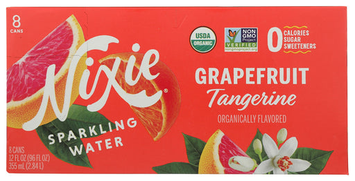 NIXIE: Grapefruit Tangerine Sparkling Water 8Pack, 96 fo