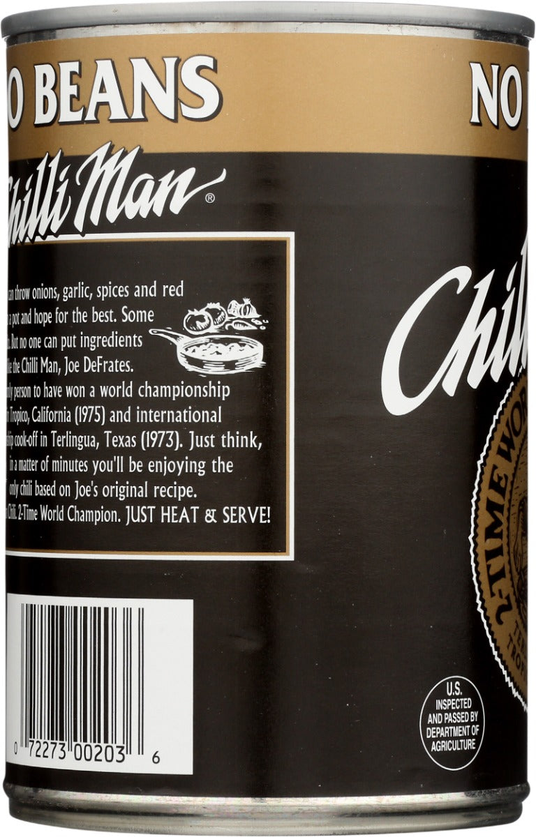 CHILLI MAN: No Beans Chili, 15 oz