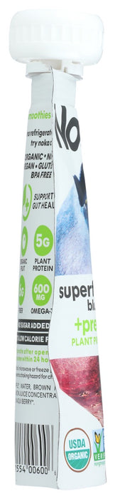 NOKA: Blueberry Beet Superfood Smoothie Prebiotic Fiber, 4.22 oz