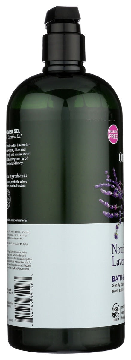 AVALON ORGANICS: Nourishing Lavender Bath and Shower Gel, 32 oz