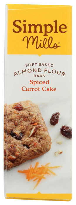 SIMPLE MILLS: Spiced Carrot Cake Soft Baked Bars, 5.99 oz