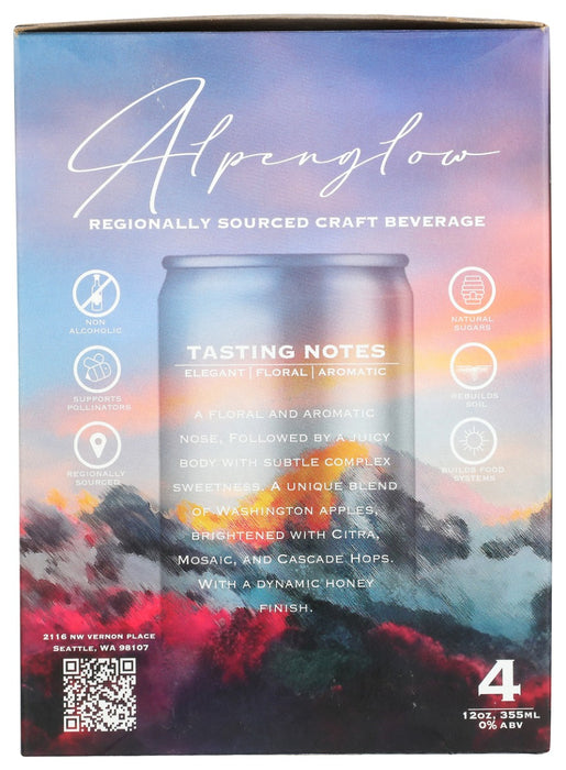 NOWHERE: Alpenglow Non Alcoholic Mocktail 4Pk, 48 fo