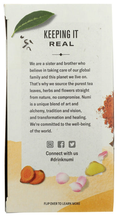 NUMI TEAS: Turmeric Three Roots Tea, 15 bg