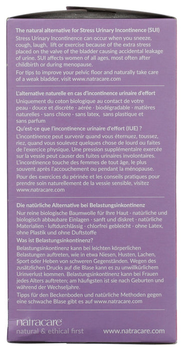 NATRACARE: Dry and Light Slim Incontinence Pads, 20 pc