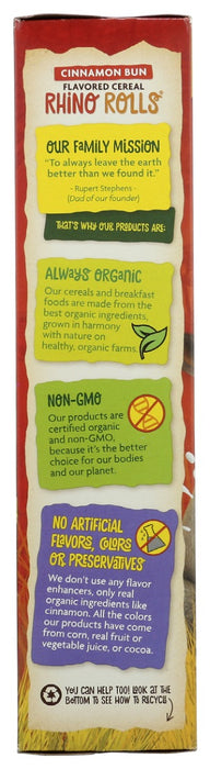NATURES PATH: Rhino Rolls Cinnamon Cereal, 9.5 oz