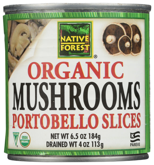 NATIVE FOREST: Organic Mushrooms Portobello Slices, 4 oz