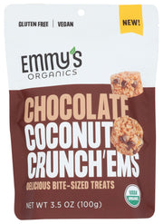 EMMYS ORGANICS: Chocolate Coconut CrunchEms, 3.5 oz