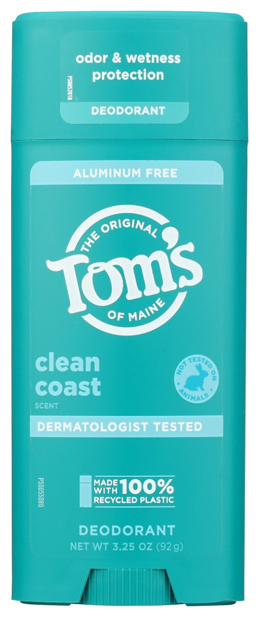 TOMS OF MAINE: Clean Coast Deodorant Stick, 3.25 oz