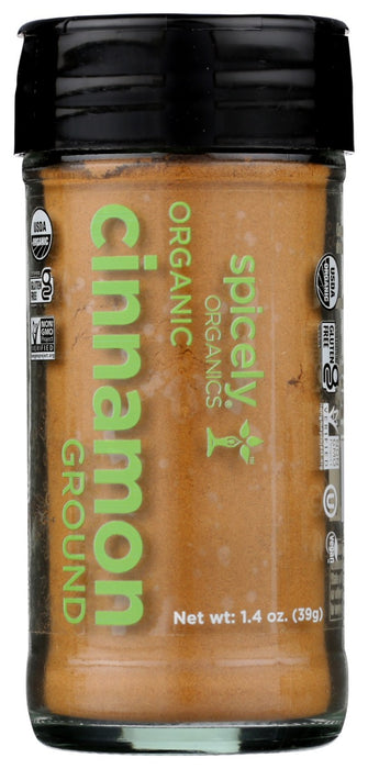 SPICELY ORGANICS: Organic Cinnamon Ground Jar, 1.4 oz