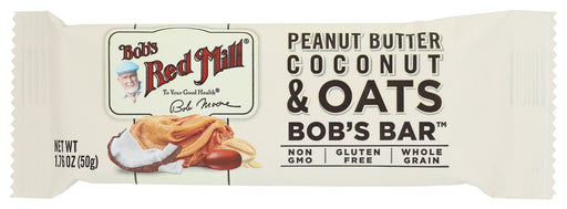 A little sweet, a little unexpected, a lot delicious: our Peanut Butter Coconut &amp; Oats Bob's Bar is made with peanut butter, whole grain oats, organic coconut and organic honey to create a satisfying, wholesome bar that tastes great! Available in five fantastic flavors, Bob's Bars keep easy nutrition within reach.