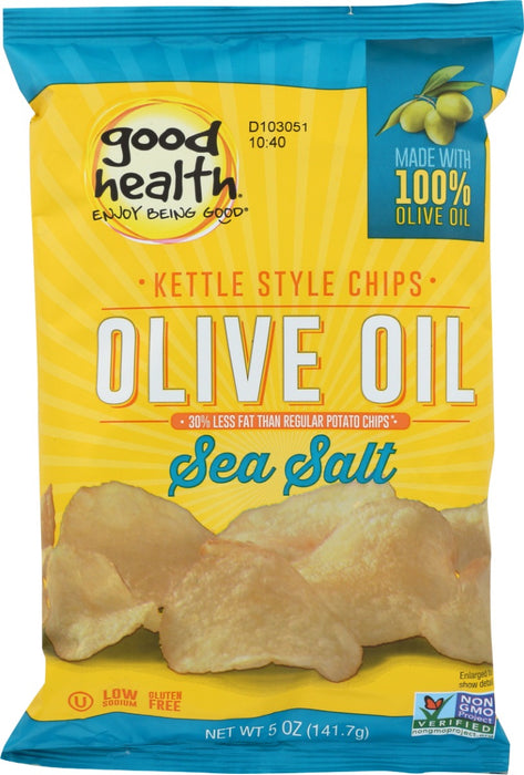 These olive oil, sea salt kettle-cooked potato chips are rich and savory. A dusting of sea salt and delicious taste makes them perfect for any craving. Pair with your favorite dip and sandwich.