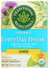 Organic EveryDay Detox Lemon tea promotes healthy skin, liver, and kidney function* with a bright, aromatic, and lemony taste.