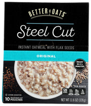 Classic steel cut oats that can be enjoyed plain or with your favorite combination of fruit and nuts.