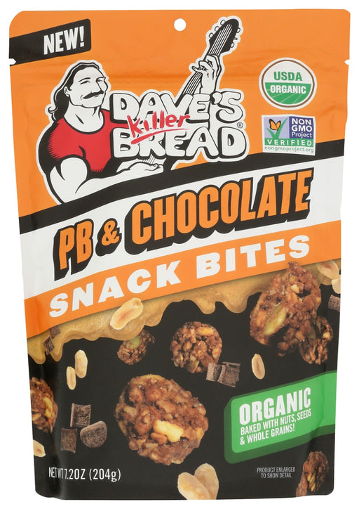 DAVES KILLER BREAD: PB and Chocolate Snack Bites, 7.2 oz