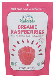 NATIERRA: Organic Freeze Dried Raspberries, 1.3 oz