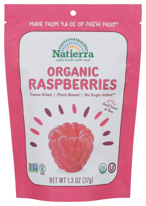 NATIERRA: Organic Freeze Dried Raspberries, 1.3 oz