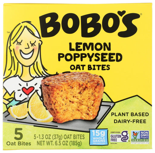 Bobo's Oat Bars all start with wholesome whole grain oats mixed with delicious ingredients like poppyseeds. Each one is gluten-free, Certified Non-GMO, vegan and dairy free! All without boring the daylights out of your taste buds. Every bar is packed full of whole grain oats and tons of flavor to keep your body going and your taste buds begging for more!
