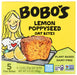 Bobo's Oat Bars all start with wholesome whole grain oats mixed with delicious ingredients like poppyseeds. Each one is gluten-free, Certified Non-GMO, vegan and dairy free! All without boring the daylights out of your taste buds. Every bar is packed full of whole grain oats and tons of flavor to keep your body going and your taste buds begging for more!