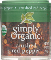 Just pure, organic red chii peppers (Capsicum annuum). No GMOs. No ETO (considered carcinogenic by the EPA). Not irradiated. Certified Organic by QAI. Kosher Certified by KSA. 