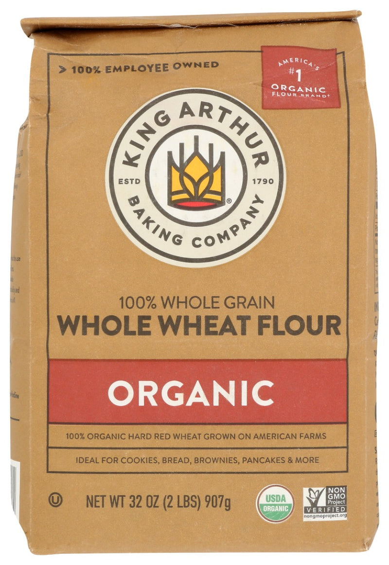 Milled from 100% organic hard red wheat, our premium whole wheat flour has a classic robust whole wheat flavor, with all the nutritional benefits of whole grains.