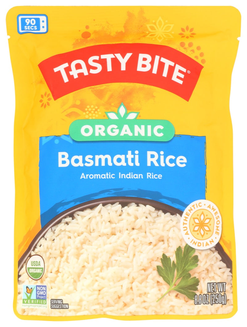 TASTY BITE: Organic Basmati Rice, 8.8 oz
