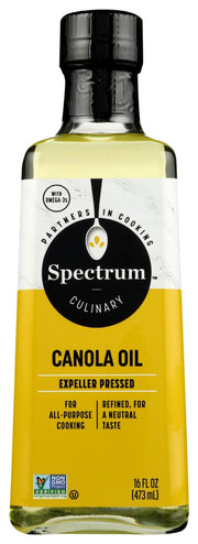 SPECTRUM NATURALS: Canola Oil Refined, 16 fo
