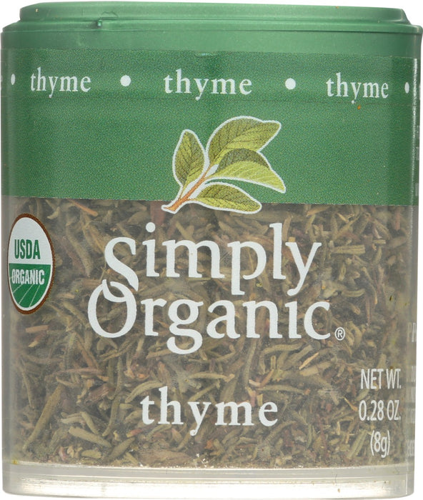 Our dried thyme is nothing but pure, fancy grade, whole organic thyme leaves (Thymus vulgaris). So much flavor from such an understated herb. Woodsy, herbaceous and pleasantly aromatic, our French thyme has the perfect flavor potency to enhance, but never overpower. No GMOs. No ETO (considered carcinogenic by the EPA). Not irradiated. Certified Organic by QAI. Kosher Certified by KSA. 