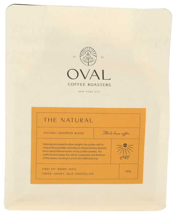 OVAL COFFEE: The Natural Whole Bean Coffee, 8.82 oz
