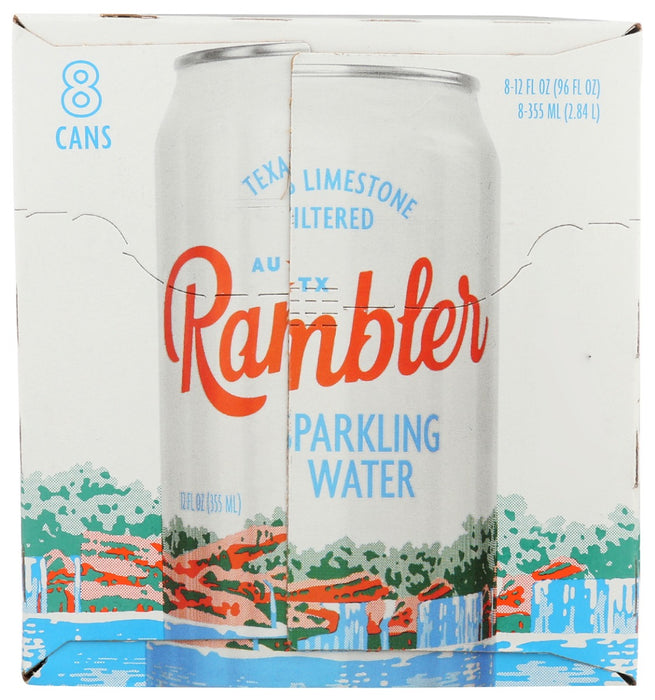 RAMBLER: Original Sparkling Water 8Pk, 96 fo