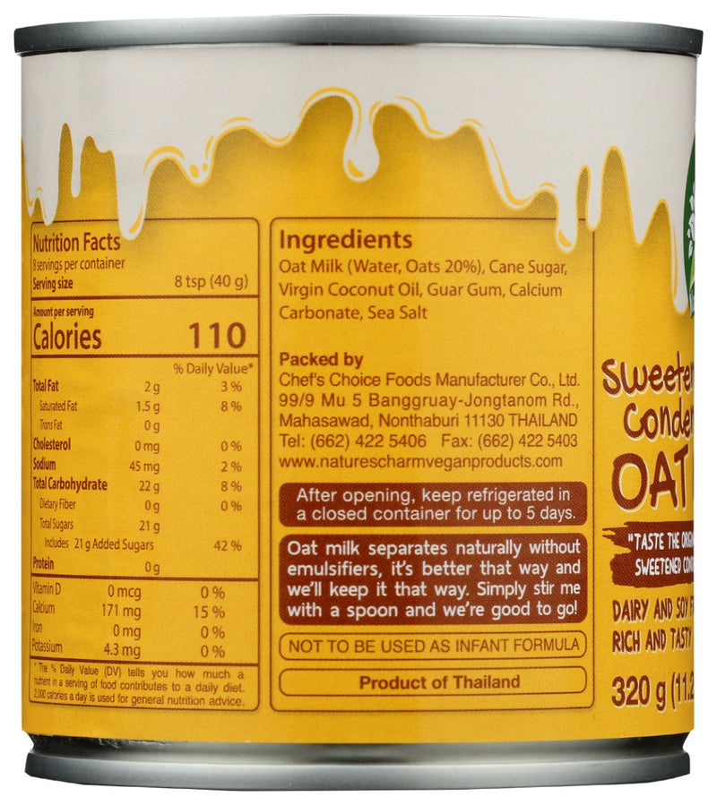 NATURES CHARM: Sweetened Condensed Oat Milk, 11.25 fo