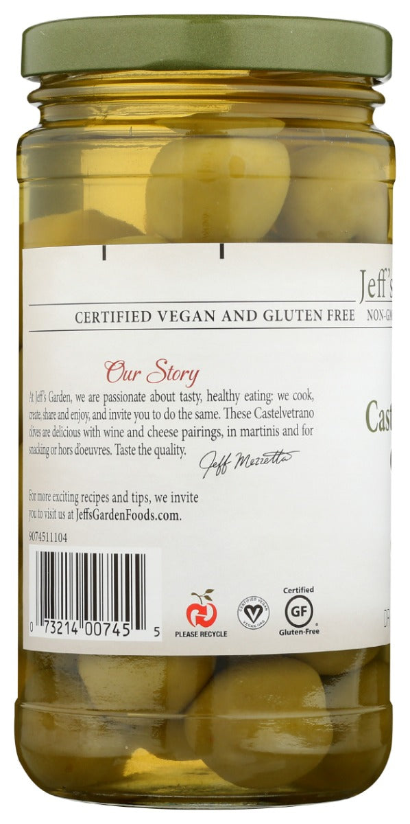 JEFFS GARDEN: Whole Castelvetrano Olives, 7.5 oz