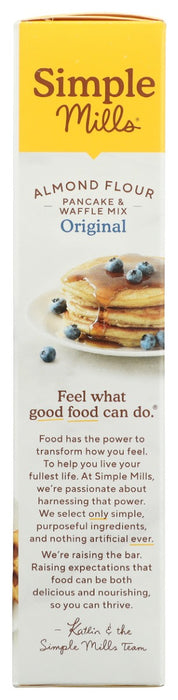 SIMPLE MILLS: Original Almond Flour Pancake and Waffle Mix, 10.7 oz
