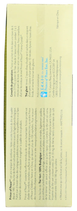 PRINCE OF PEACE: Organic Green Tea, 100 bg