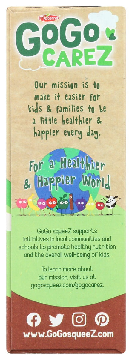GOGO SQUEEZ: Fruit Blend Snack Apple Cinnamon 4pk, 12.8 oz