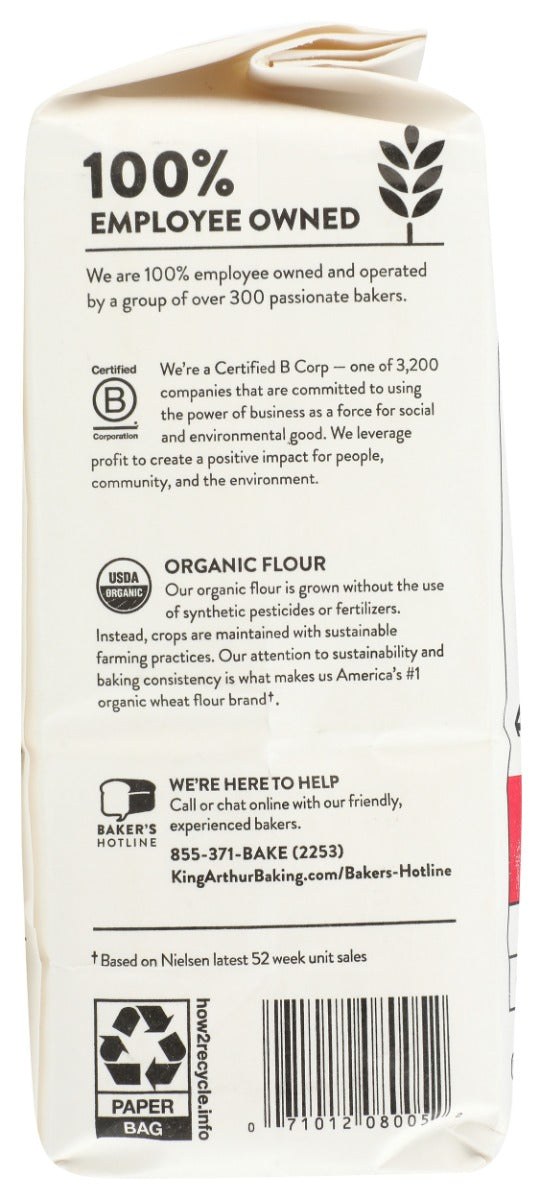 KING ARTHUR: Organic All Purpose Flour, 2 lb
